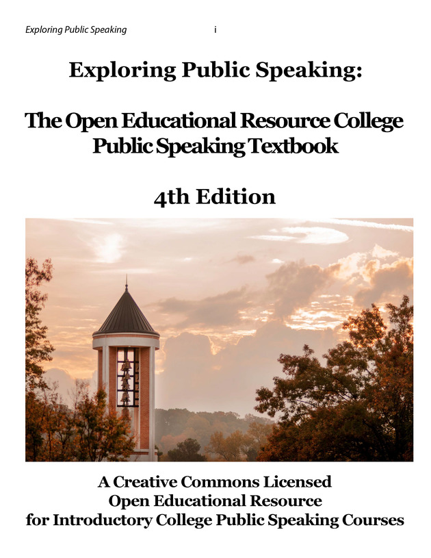 Exploring Public Speaking - Exploring Public Speaking: 4th Edition